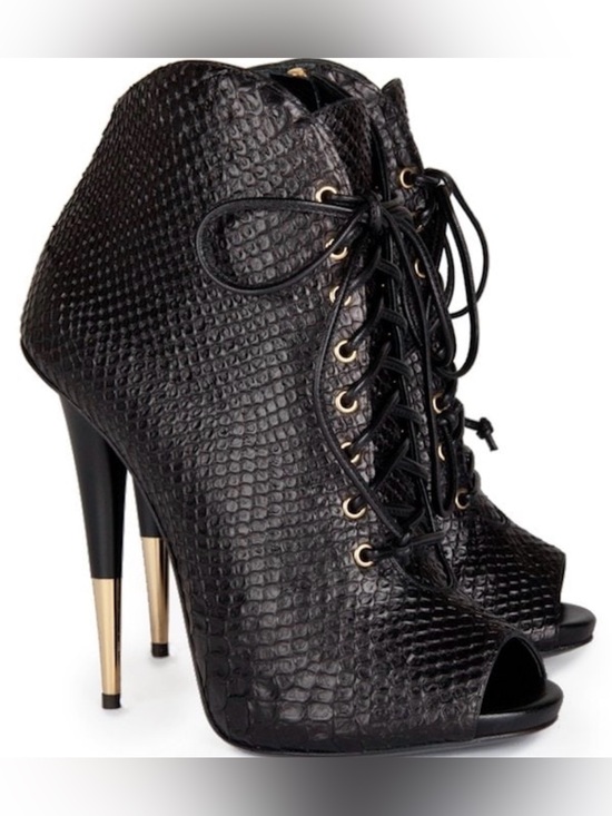 Giuseppe Zanotti Shoes - Giuseppe Zanotti Python Bootie - 37